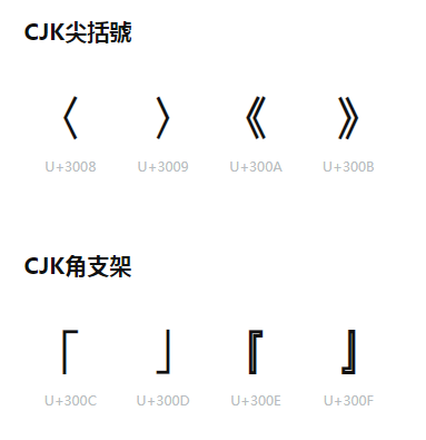特殊符号标点符号