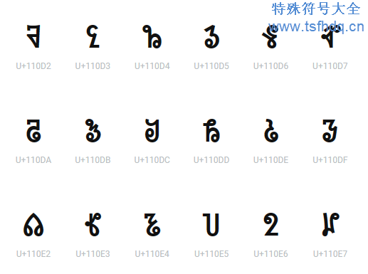 索拉字母表特殊符号大全
